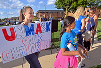 Mask protest